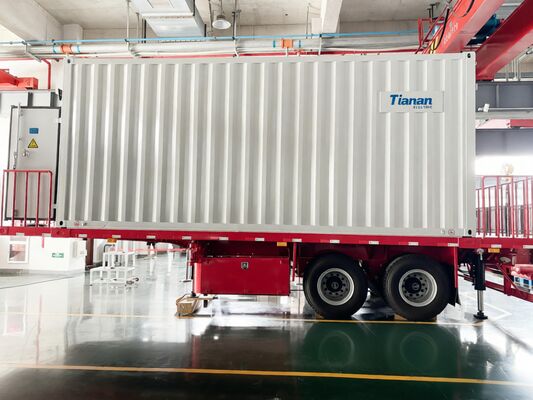 Velocità del vento 40 metri al secondo Sottostazione mobile di trasformazione con corrente nominale di interruzione di cortocircuito di 40 kA e tolleranza all'umidità fino al 95 percento