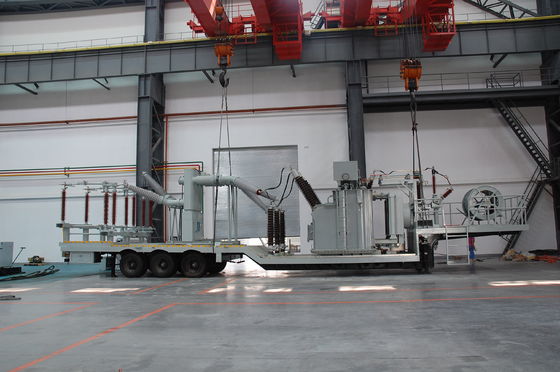 emergenza mobile prefabbricata della sottostazione del trasformatore 132kv montata su veicolo